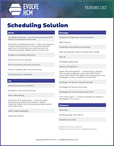 Employee Scheduling Software Feature List