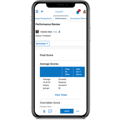 Cannabis Employee Performance Review Software Mobile Device Screenshot