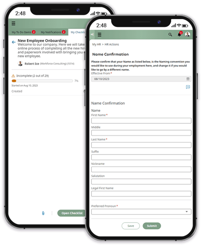 Cannabis Onboarding Software Mobile Device Screenshots