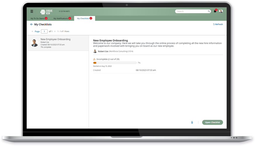 Cannabis Employee Onboarding Checklist Screenshot