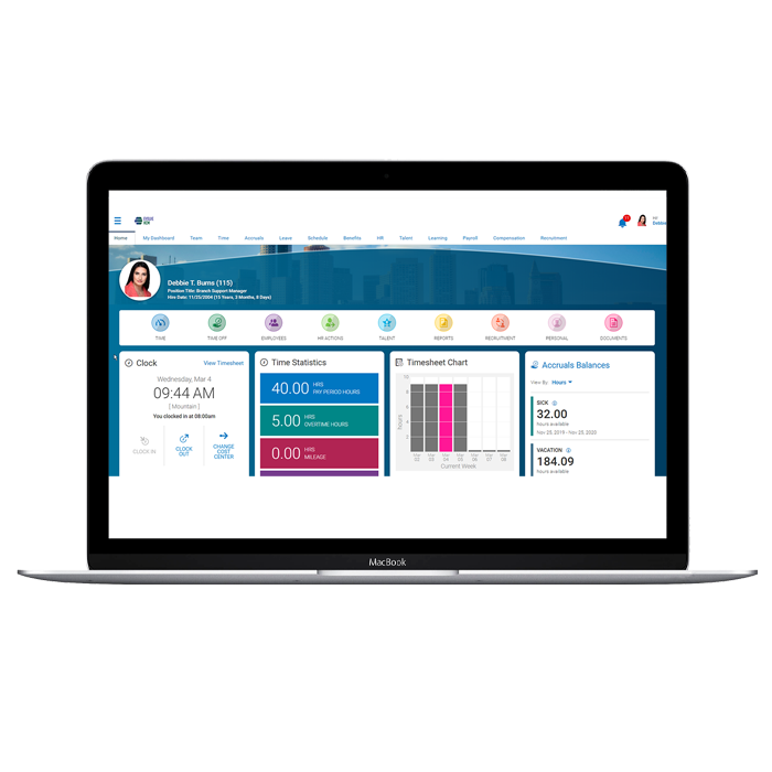 Cannabis HR Employee and Manager Self Service Dashboard