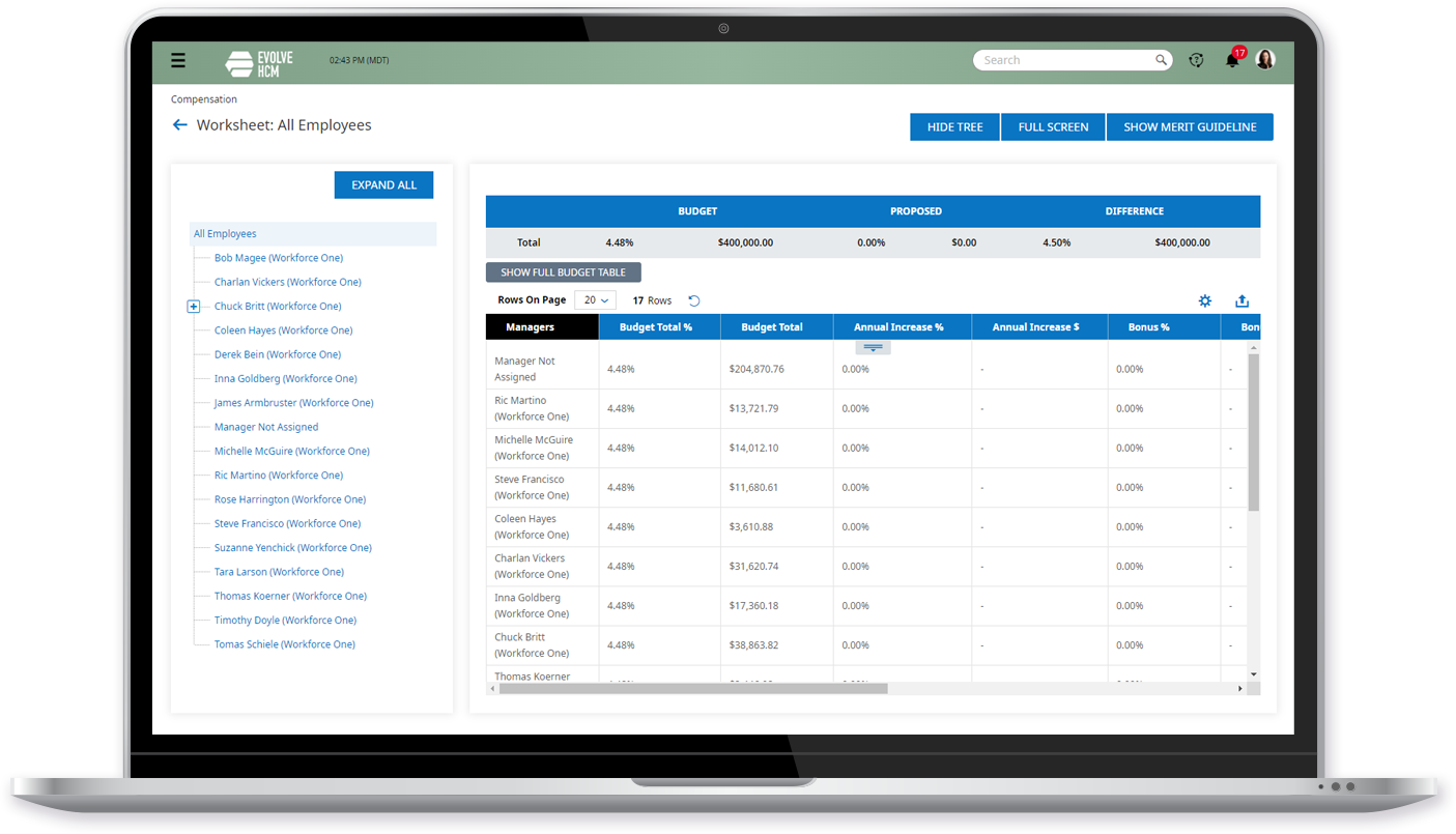 Cannabis Compensation Management Dashboard Laptop Device Screenshot