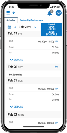 Employee Scheduling Software Mobile Device