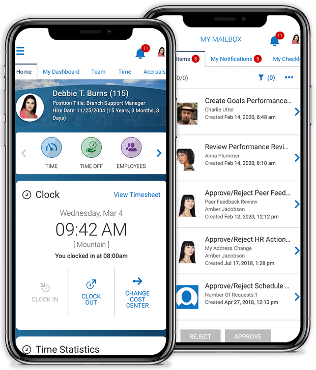 HR software Mobile App Devices
